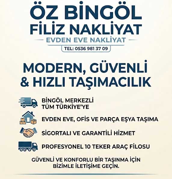 Bingöl Asansörlü Nakliyat